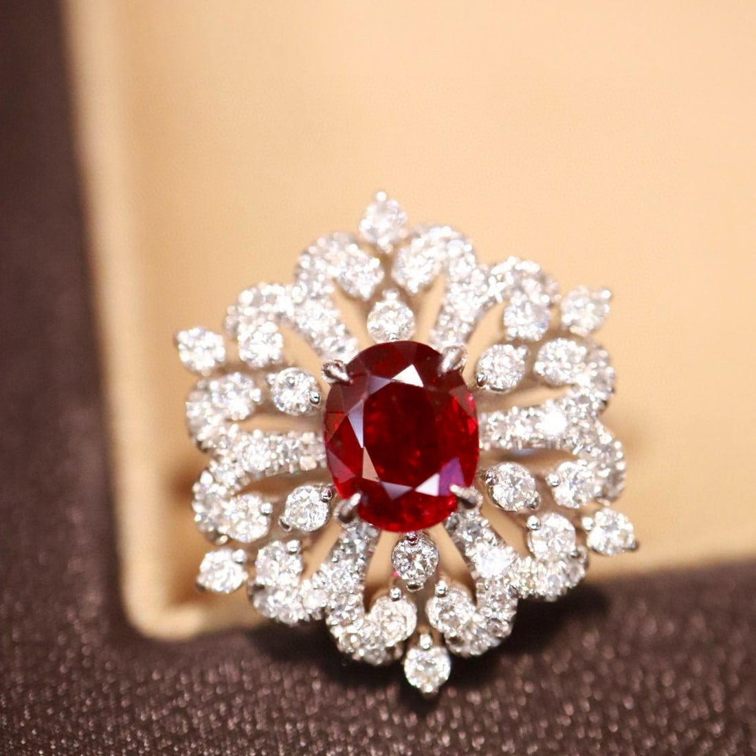 14k Gold 1.26 Ctw Natural Ruby & Diamond Ring (1 of 10)