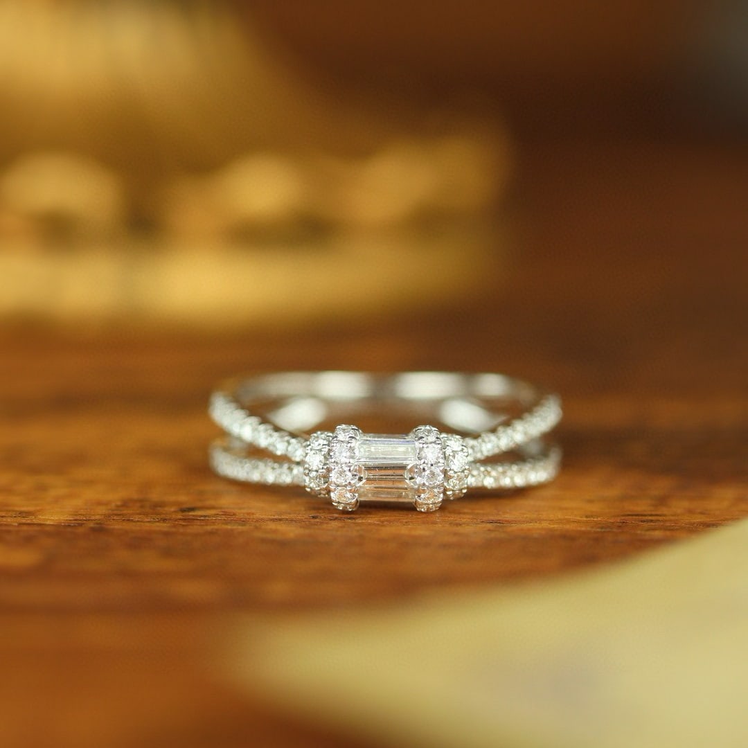 14k Gold 0.60 Ct Natural H Diamond Ring (1 of 7)