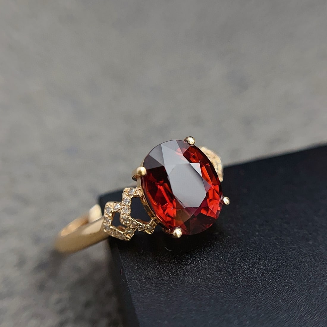 14k Gold 2.30 Ct Natural Tourmaline & Diamond Ring - 3