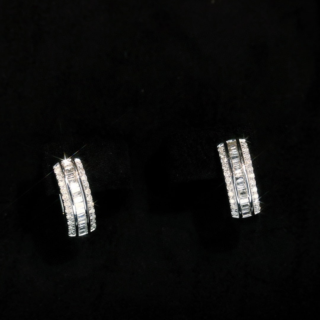 14k Gold 0.5 Ct Natural H Diamond Earrings (1 of 9)