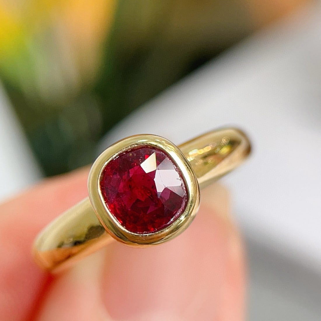 14k Gold 1.06 Ct Natural Ruby Ring (1 of 7)