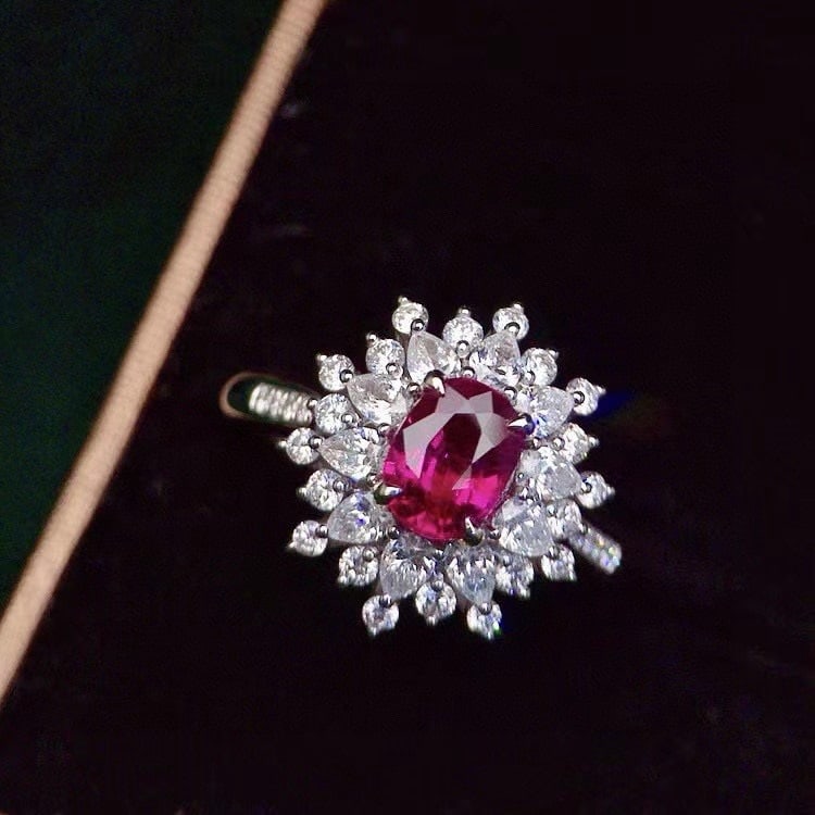 14k Gold 2.08 Ctw Natural Ruby & Diamond Ring (1 of 5)