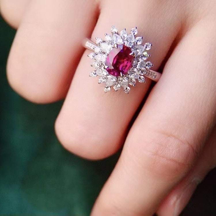 14k Gold 2.08 Ctw Natural Ruby & Diamond Ring - 4