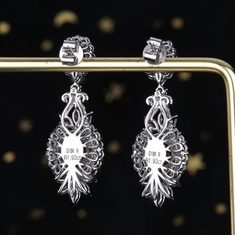 14k Gold 2.03 Ctw Natural Ruby & Diamond Earrings - 4