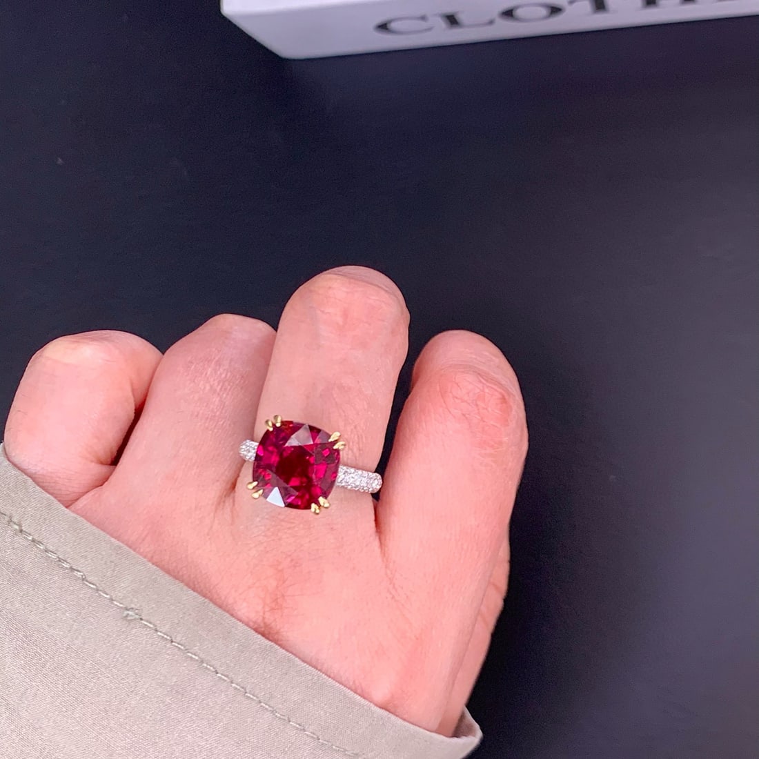 14k Gold 6.93 Ctw Natural Tourmaline & Diamond Ring - 5