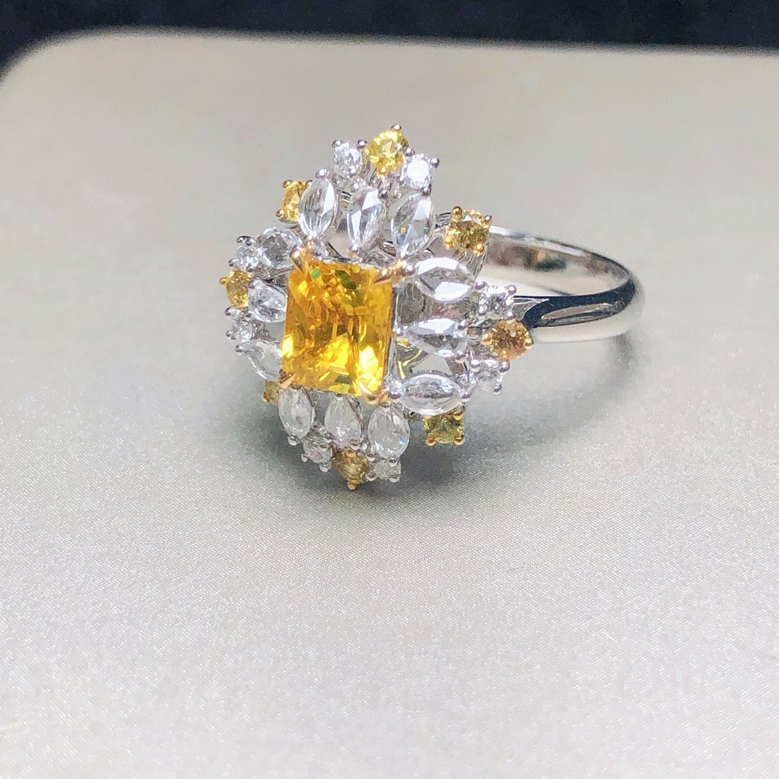 14k Gold 1.19 Ctw Natural Sapphire & Diamond Ring - 6