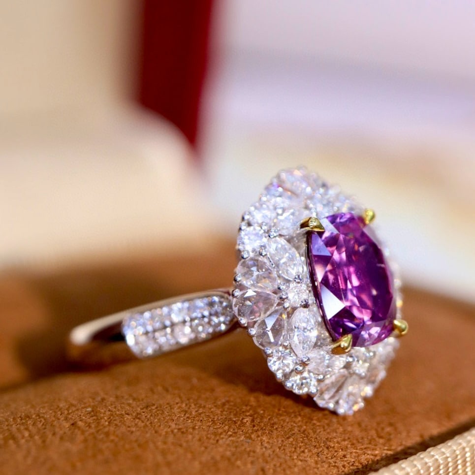14k Gold 2.67 Ctw Natural Sapphire & Diamond Ring - 2