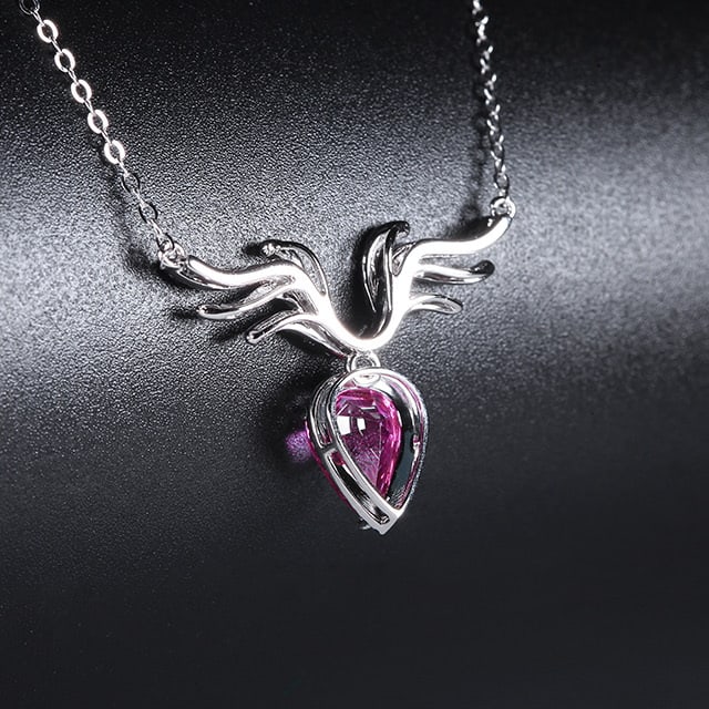 14k Gold 2.17 Ctw Natural Padparadscha Sapphire & Diamond Necklace - 3