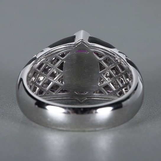 14k Gold 1.90 Ctw Natural Sapphire & Diamond Ring - 4
