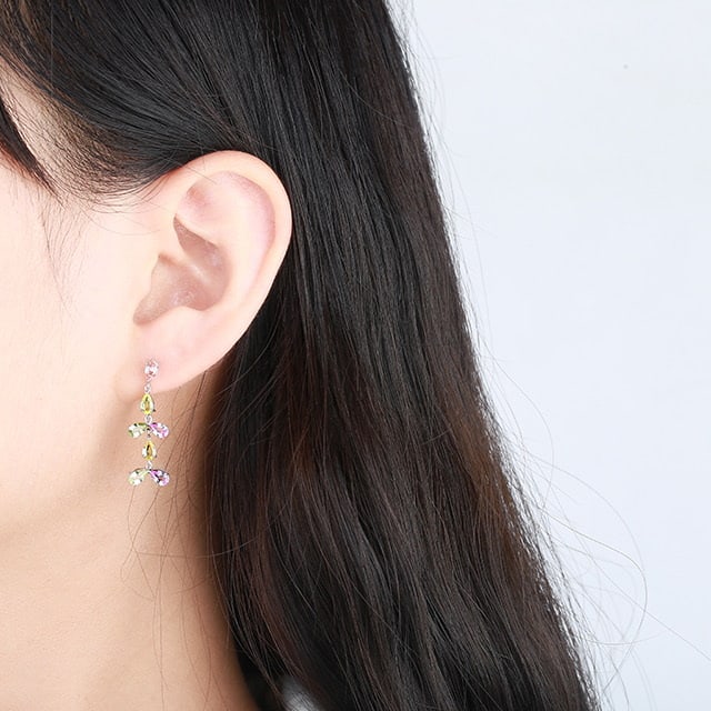 14k Gold 3.45 Ct Natural Sapphire Earrings - 5