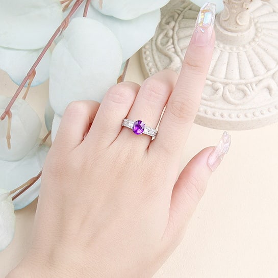 14k Gold 1.99 Ctw Natural Sapphire & Diamond Ring - 5