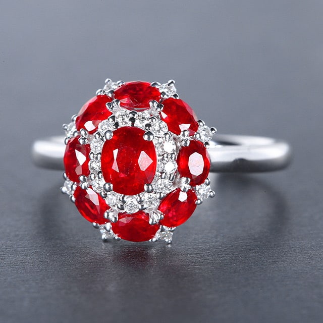 14k Gold 2.06 Ctw Natural Ruby & Diamond Ring/pendant( Without Chain ) - 3