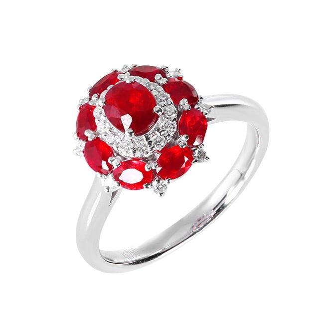 14k Gold 2.06 Ctw Natural Ruby & Diamond Ring/pendant( Without Chain ) - 5