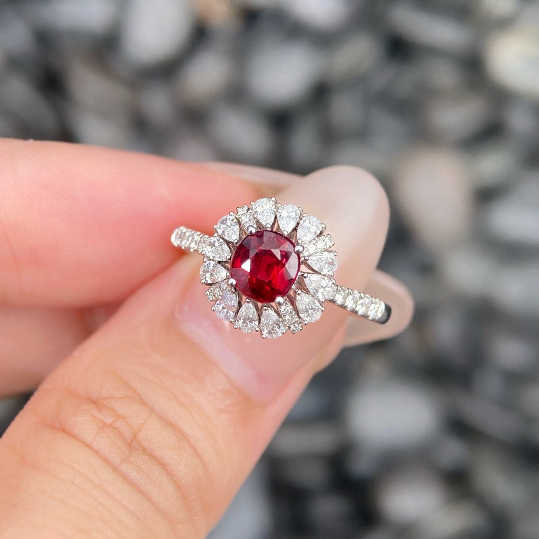14k Gold 1.53 Ctw Natural Ruby & Diamond Ring (1 of 5)