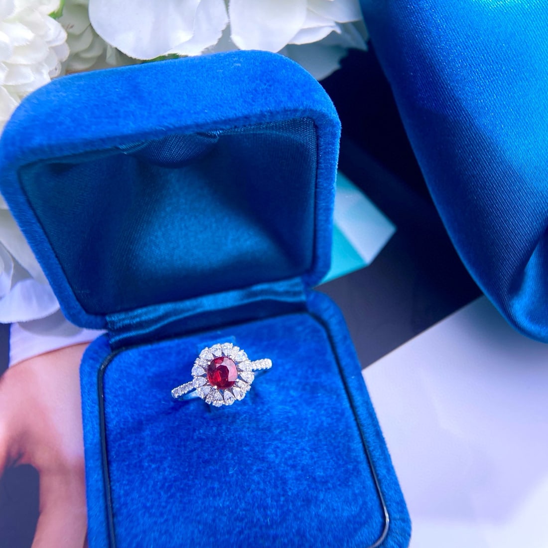 14k Gold 1.53 Ctw Natural Ruby & Diamond Ring - 2