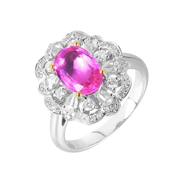 14k Gold 2.71 Ctw Natural Sapphire & Diamond Ring/pendant( Without Chain ) - 6