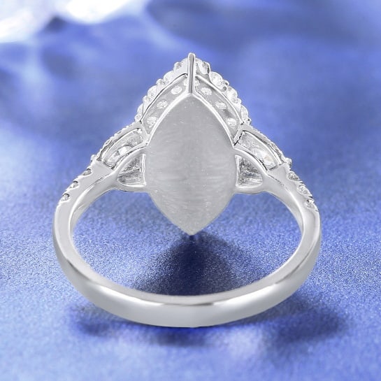14k Gold 2.45 Ctw Natural Sapphire & Diamond Ring - 4