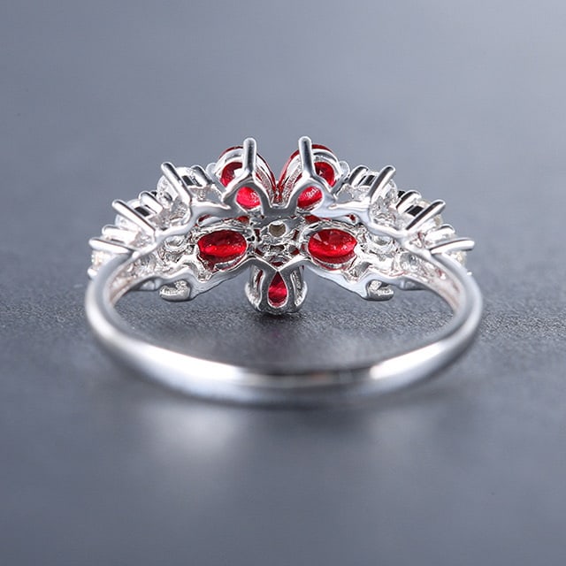 14k Gold 1.55 Ctw Natural Ruby & Sapphire Ring - 4
