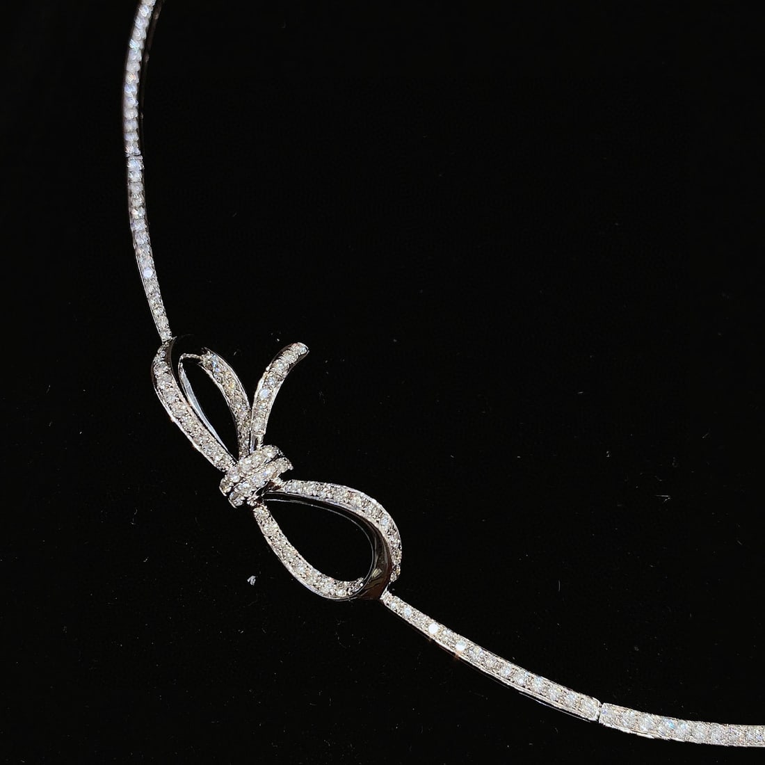 14k Gold 3.78 Ct Natural H Diamond Necklace - 3