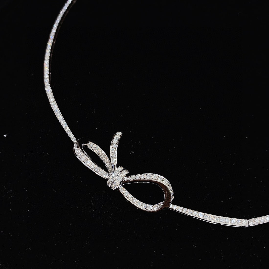 14k Gold 3.78 Ct Natural H Diamond Necklace - 4