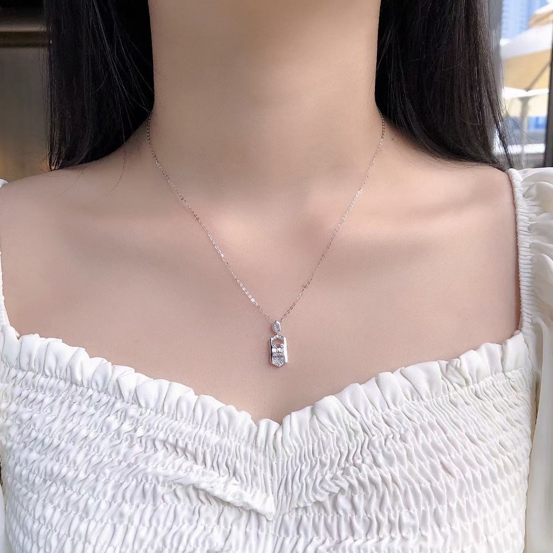 14k Gold 0.31 Ctw Natural H Diamond Pendant( Without Chain ) - 4