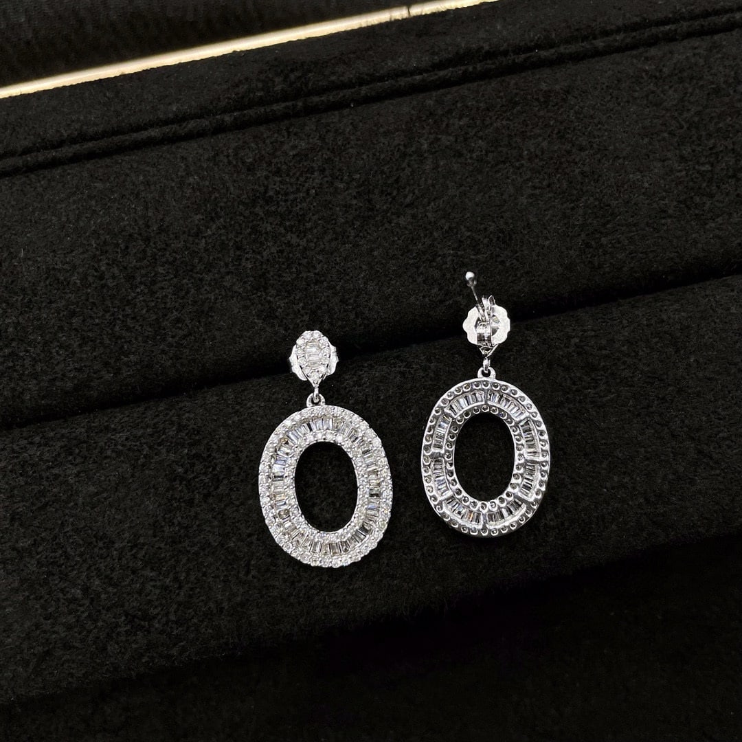 14k Gold 0.83 Ctw Natural H Diamond Earrings - 2