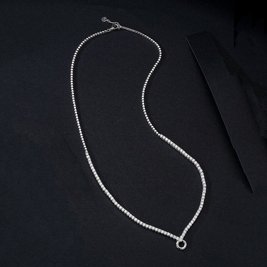 14k Gold 4.85 Ct Natural H Diamond Necklace - 2