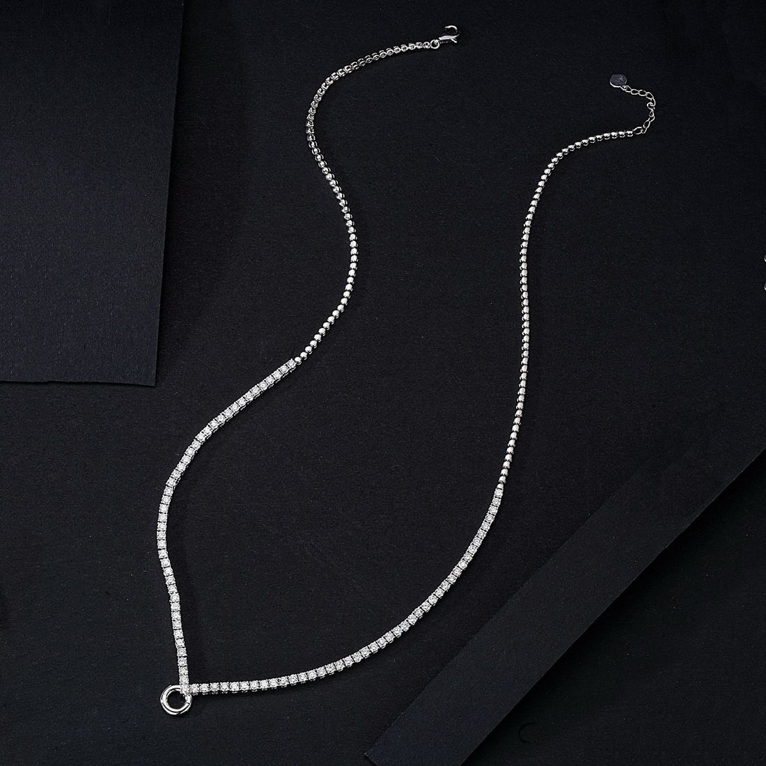 14k Gold 4.85 Ct Natural H Diamond Necklace - 3