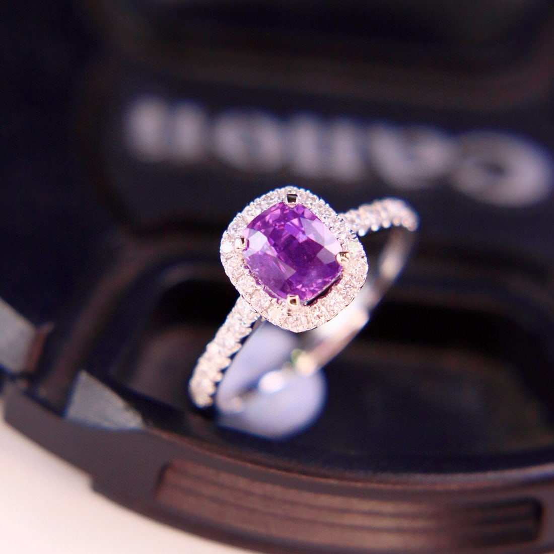 14k Gold 1.92 Ctw Natural Sapphire & Diamond Ring - 4