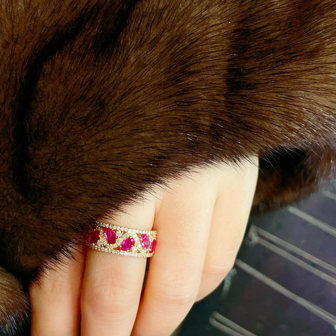 14k Gold 1.82 Ctw Natural Ruby & Diamond Ring - 8
