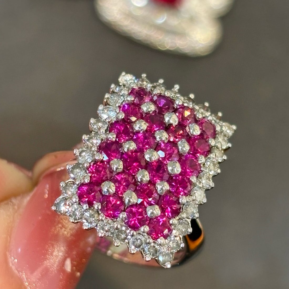 14k Gold 2.07 Ctw Natural Ruby & Diamond Ring - 2
