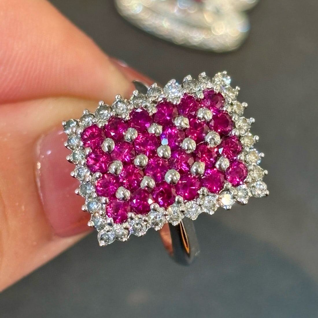 14k Gold 2.07 Ctw Natural Ruby & Diamond Ring - 5