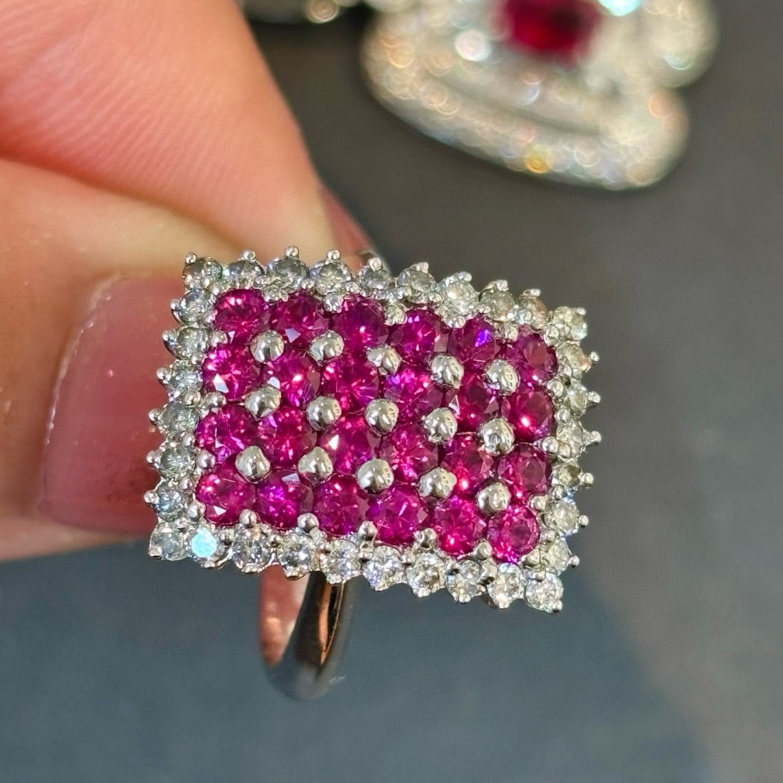 14k Gold 2.07 Ctw Natural Ruby & Diamond Ring - 6