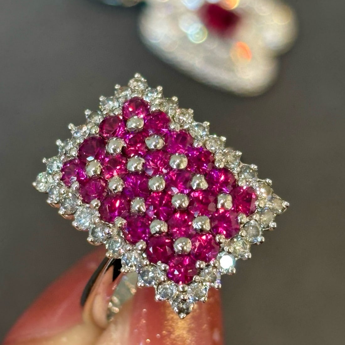 14k Gold 2.07 Ctw Natural Ruby & Diamond Ring - 7