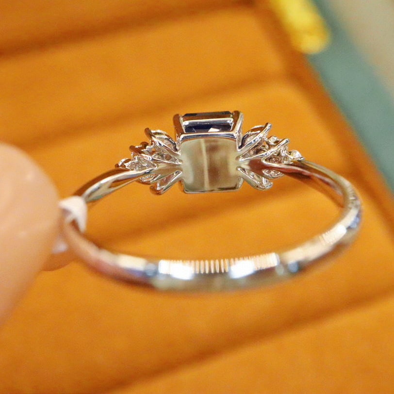 14k Gold 1.20 Ctw Natural Sapphire & Diamond Ring - 3