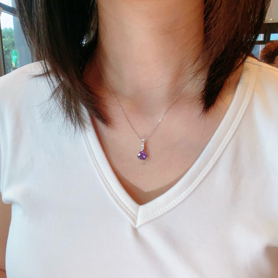 14k Gold 2.09 Ctw Natural Sapphire & Diamond Necklace - 2