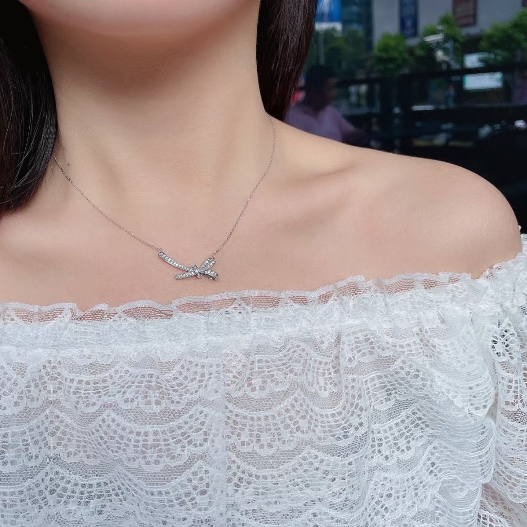14k Gold 0.32 Ctw Natural H Diamond Necklace - 2