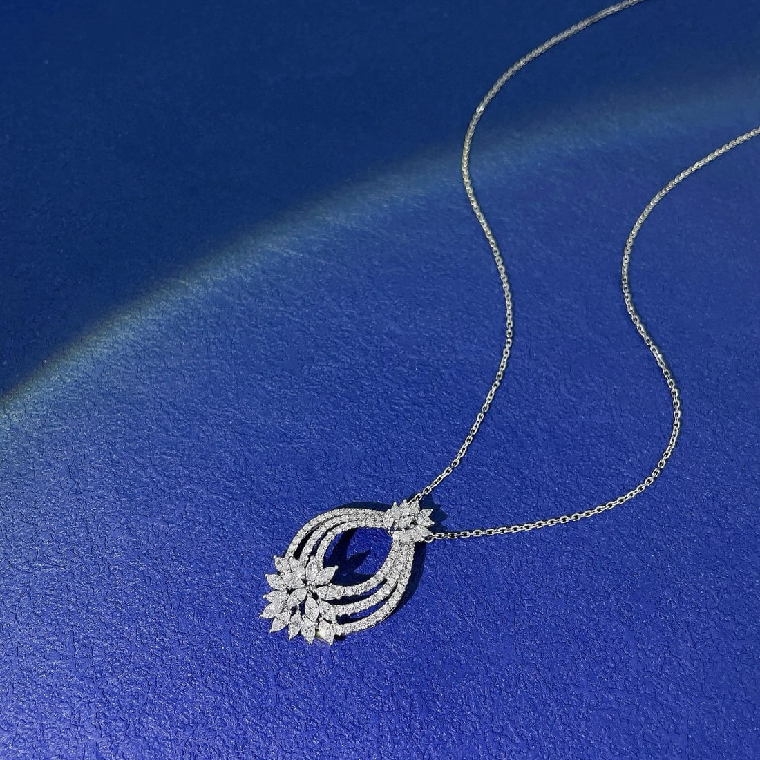 14k Gold 1.43 Ct Natural H Diamond Necklace - 4