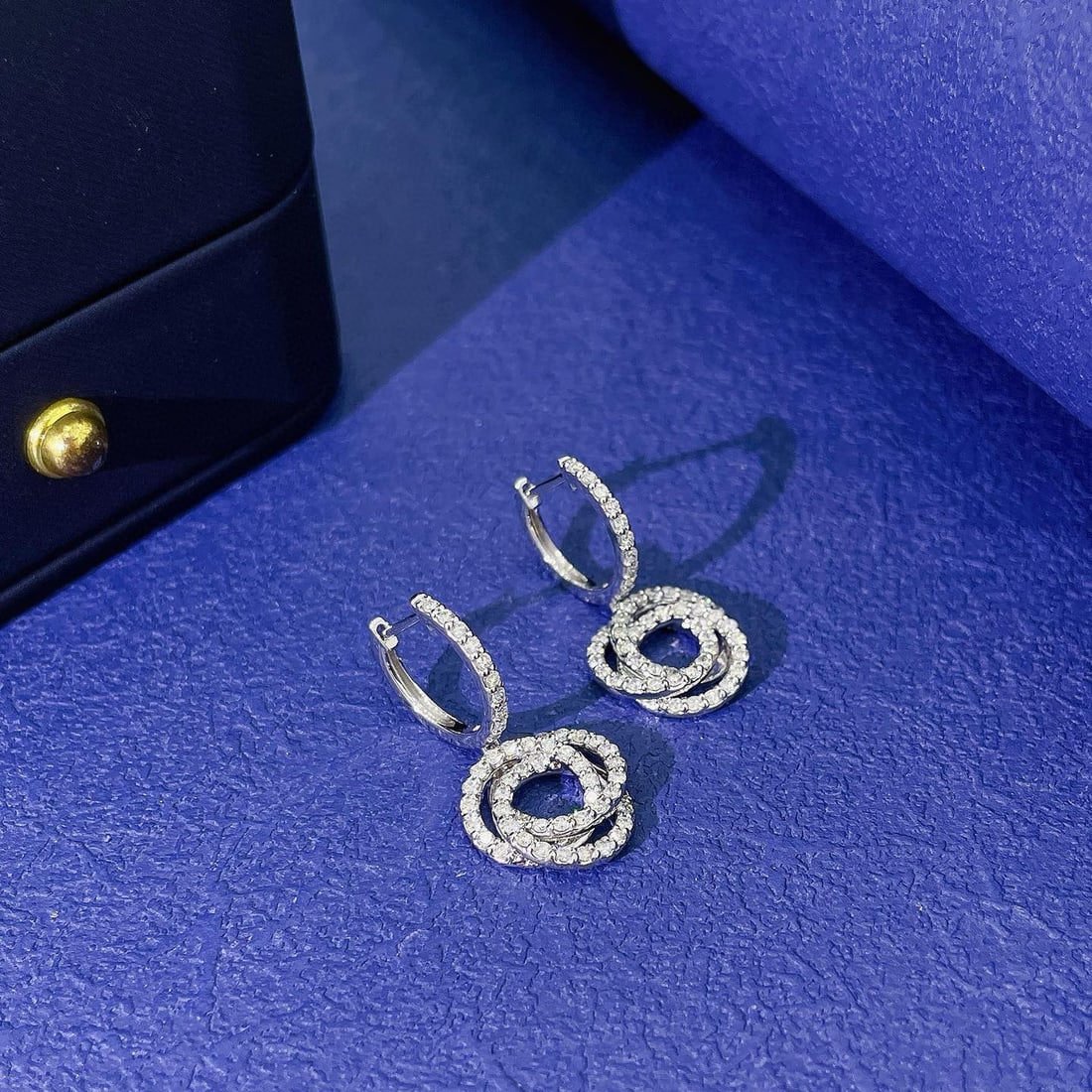 14k Gold 0.64 Ct Natural H Diamond Earrings - 3