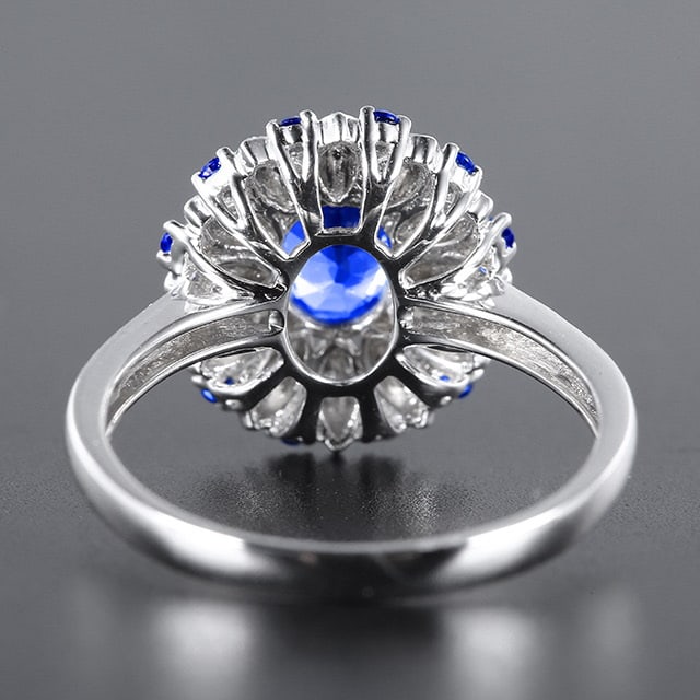 14k Gold 1.07 Ctw Natural Sapphire & Diamond Ring - 3