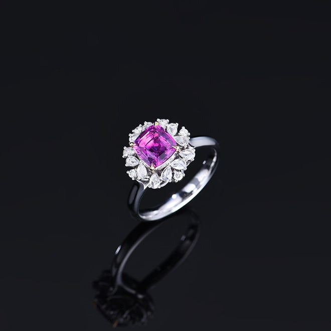 14k Gold 1.94 Ctw Natural Sapphire & Diamond Ring/pendant( Without Chain ) - 6