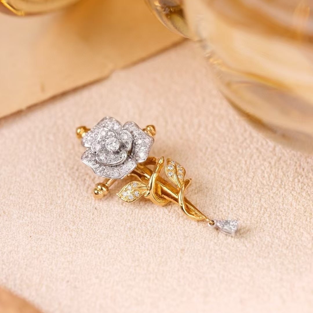 14k Gold 0.4 Ct Natural H Diamond Pendant( Without Chain ) - 5
