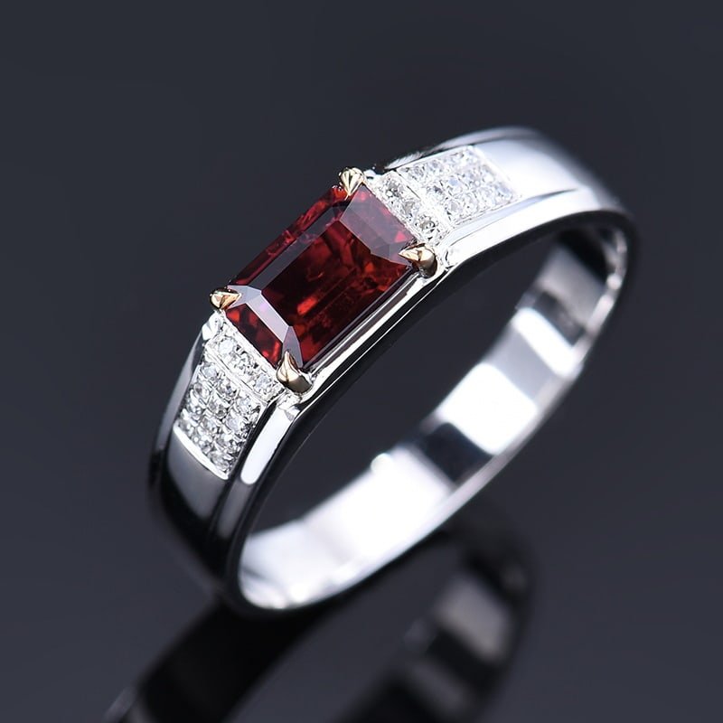 14k Gold 1.19 Ctw Natural Ruby & Diamond Ring - 3
