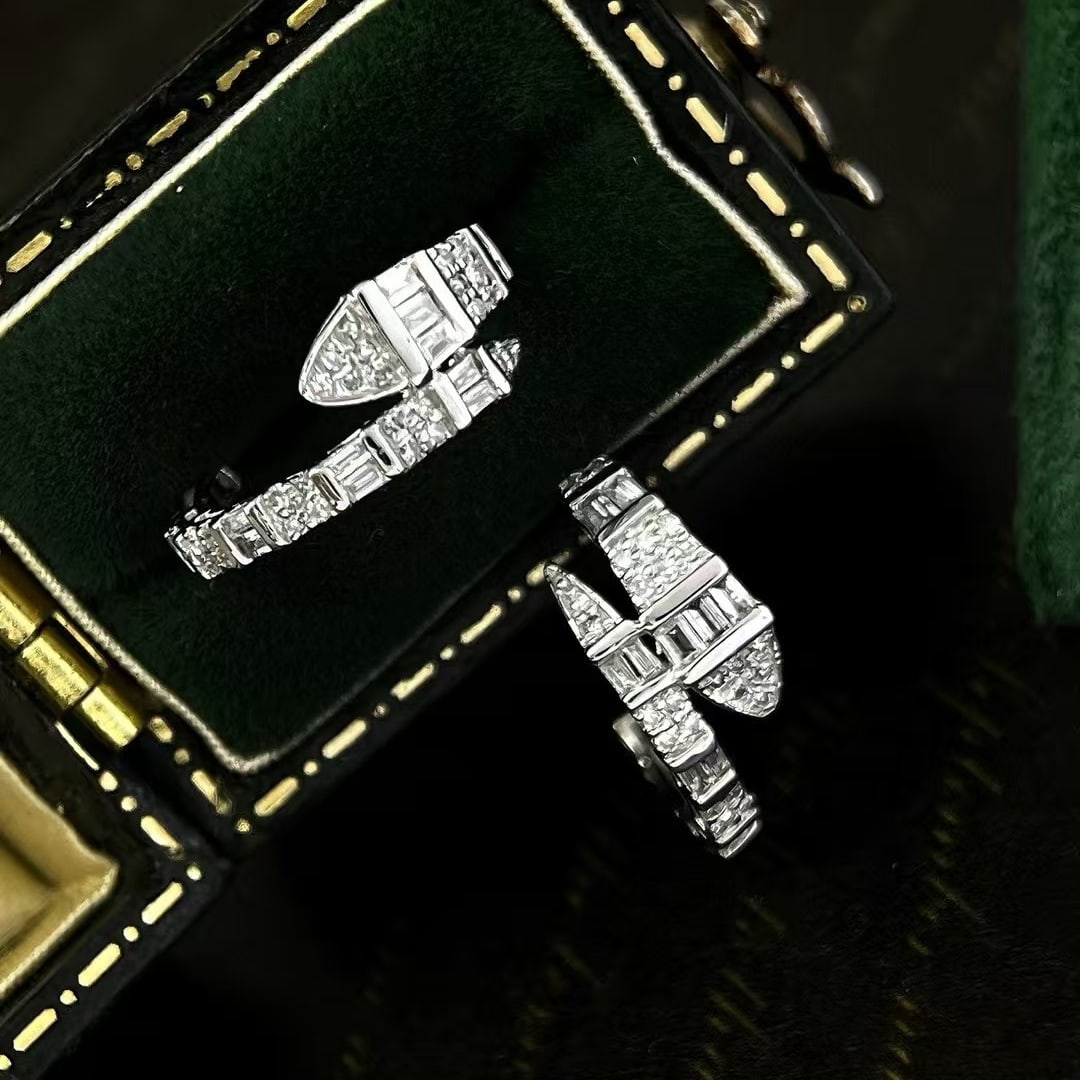14k Gold 0.56 Ct Natural H Diamond Earrings - 5