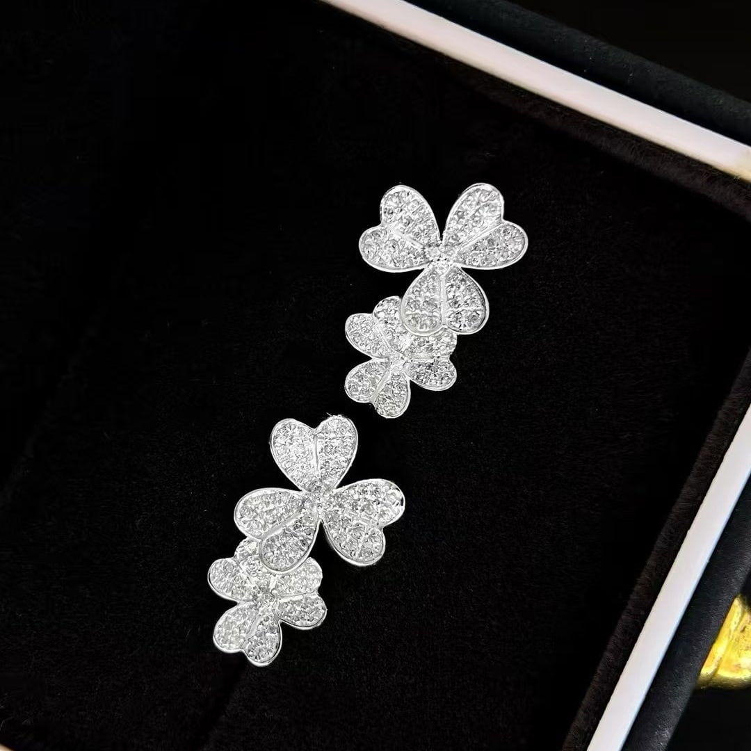 14k Gold 0.4 Ct Natural H Diamond Earrings - 3