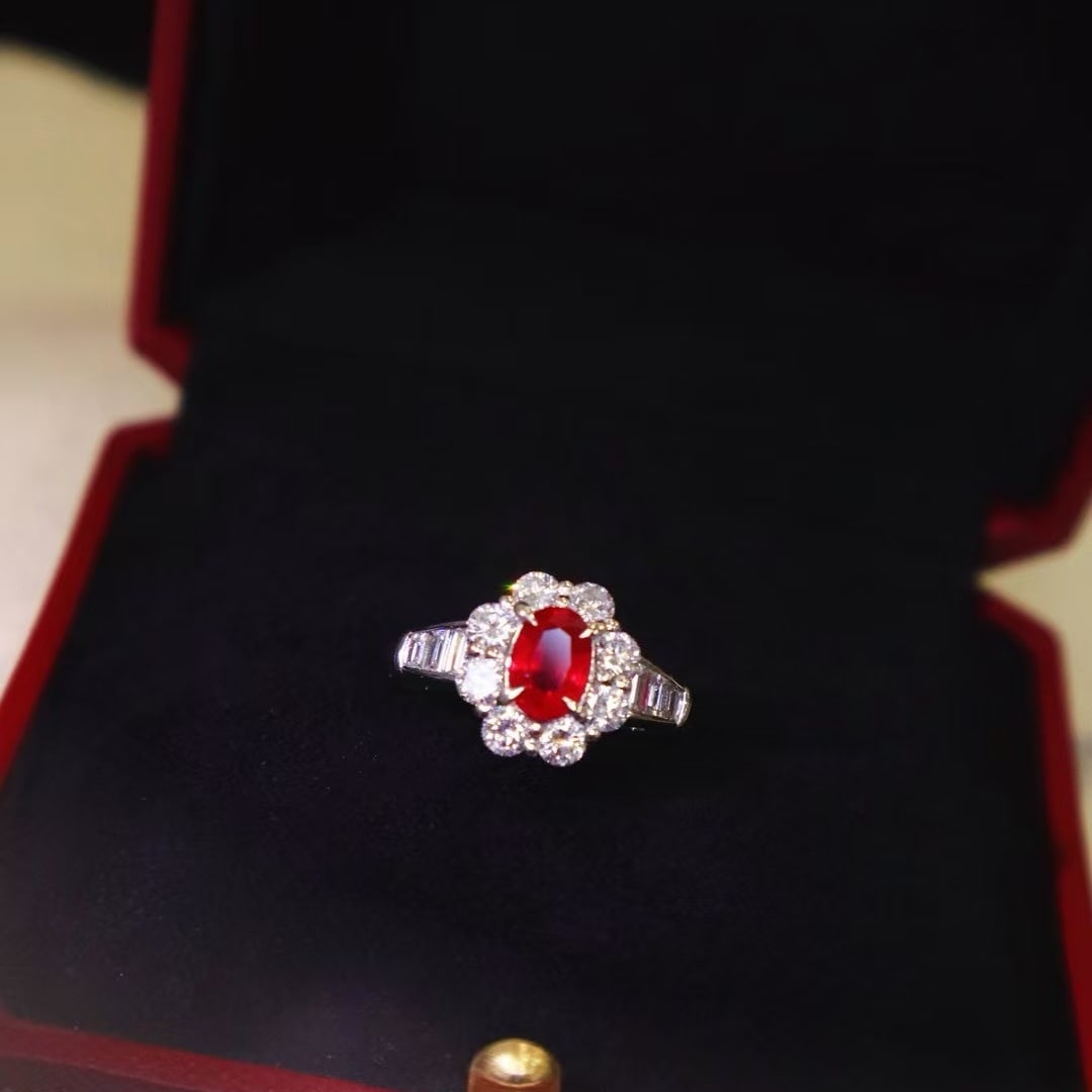 14k Gold 2.06 Ctw Natural Ruby & Diamond Ring (1 of 6)