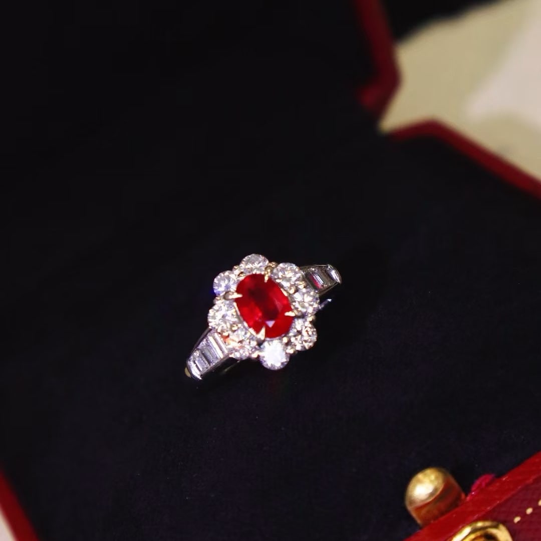 14k Gold 2.06 Ctw Natural Ruby & Diamond Ring - 2