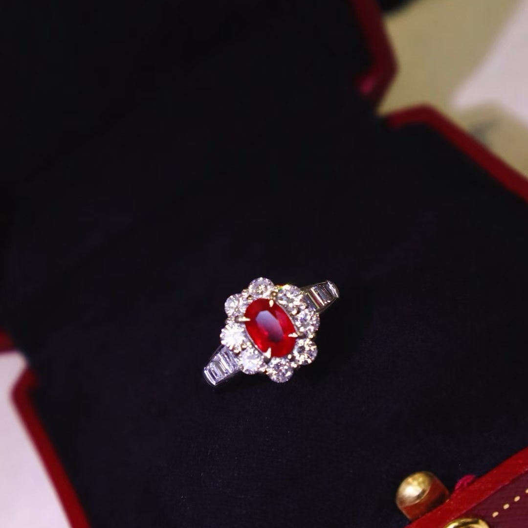 14k Gold 2.06 Ctw Natural Ruby & Diamond Ring - 4