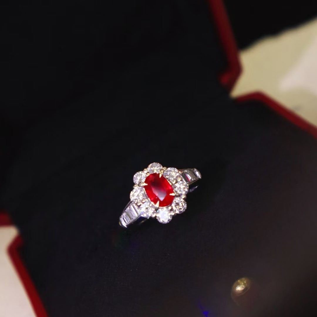 14k Gold 2.06 Ctw Natural Ruby & Diamond Ring - 5
