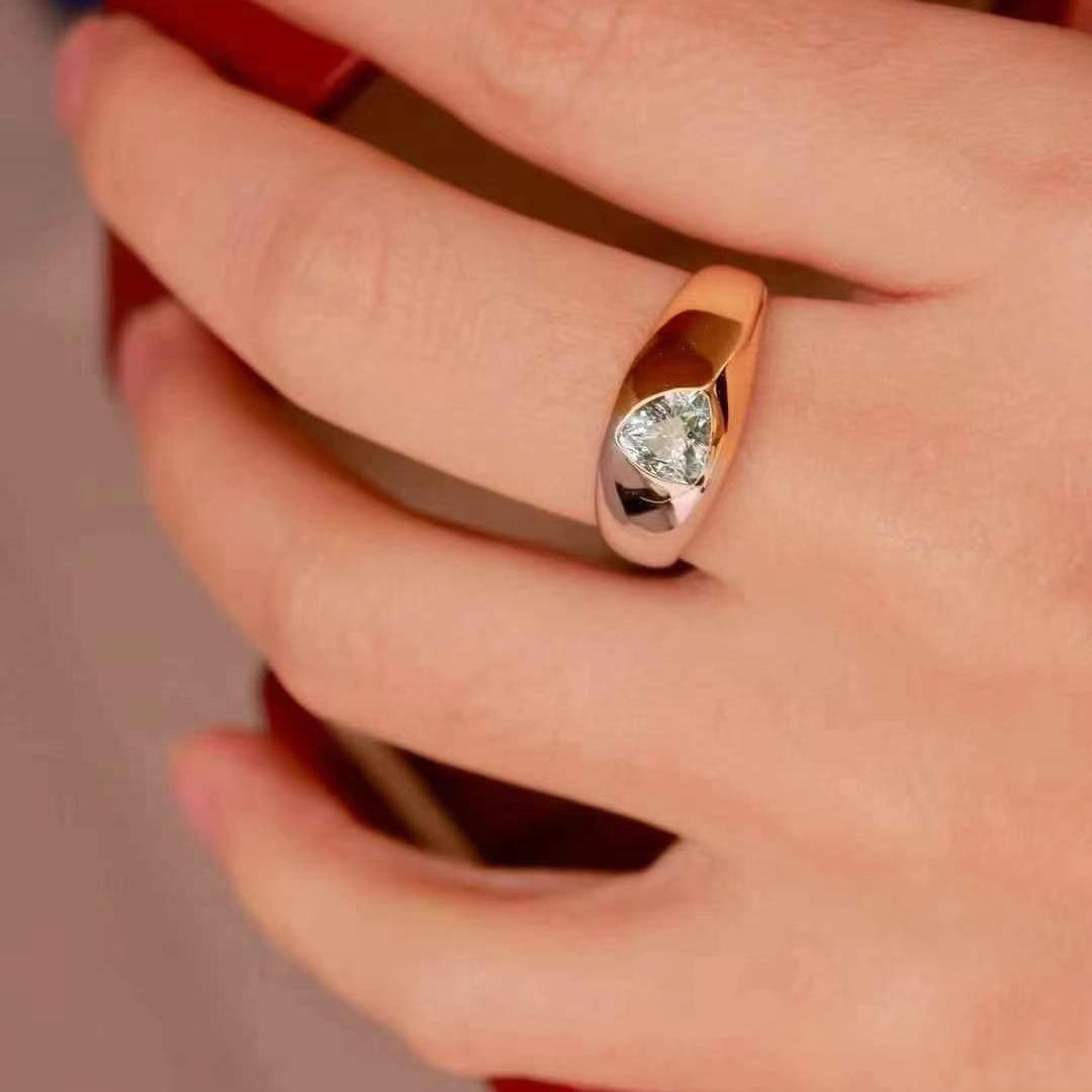 14k Gold 1.01 Ct Natural Sapphire Ring - 2